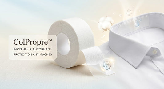 COLPROPRE - RUBAN ABSORBANT INVISIBLE POUR COL DE CHEMISE