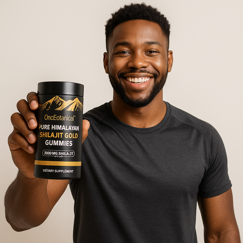 Shilajit Gold Gummies – Énergie Vitalité Performance Naturelle 60 bonbons par boites (GN)